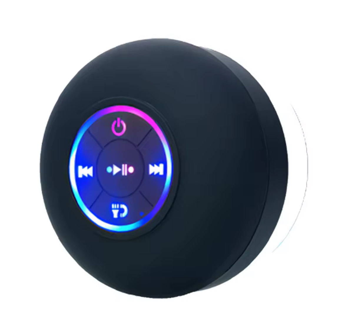 Enceinte Bluetooth Étanche IPX4 avec LED et Ventouse – Portable et Sans Fil