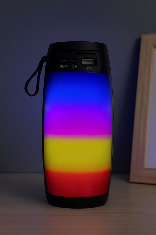 Enceinte Bluetooth LED 360° - Son Puissant & Lumières RGB